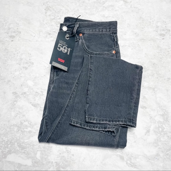 Levi's 501 High Rise Skinny Jeans Black Mail NWT - Picture 6 of 12